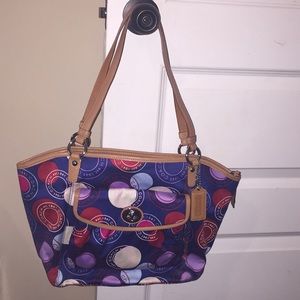 Red White and Blue Coach Purse